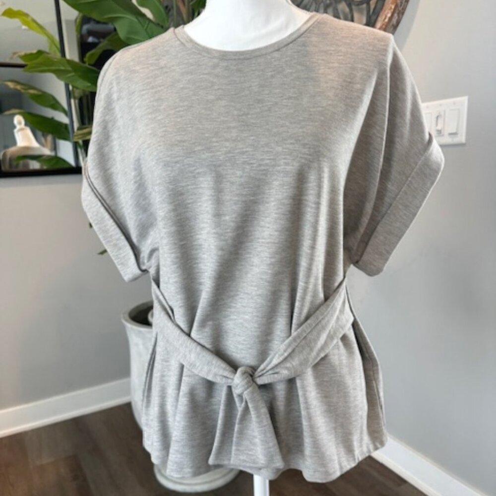 Express Crew Neck Tie Front Tee
